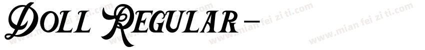Doll Regular字体转换
